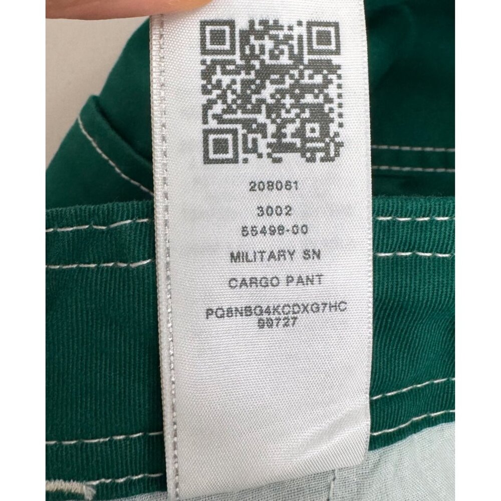 True Religion Military Single‎ needle Cargo Pants Aventurine baggy Green sz 29 - Picture 10 of 10